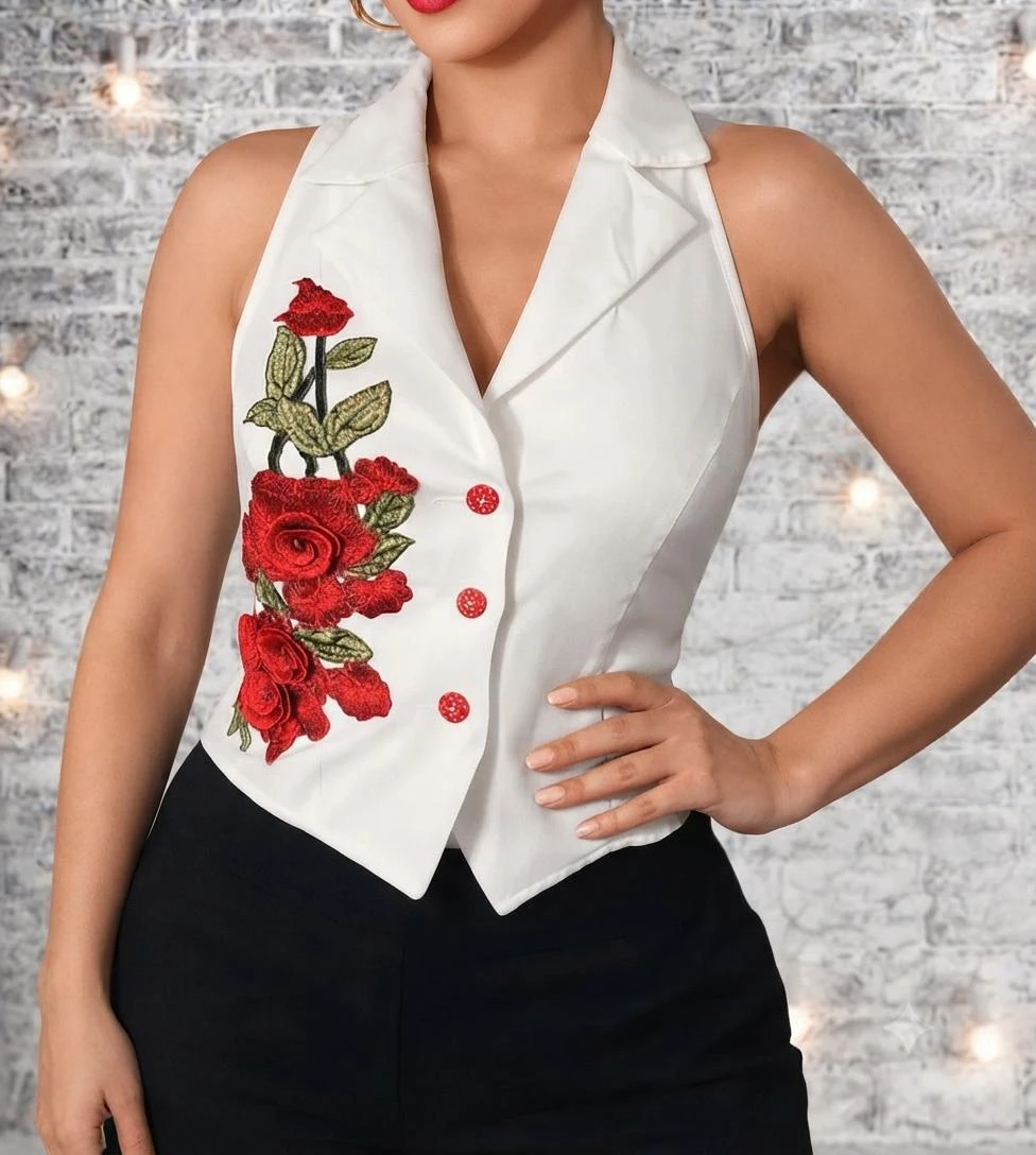 gilet dos nu flamenco  #556